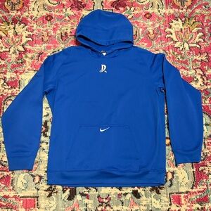 Nike Royal Blue Duke Pullover Hoodie - XL
